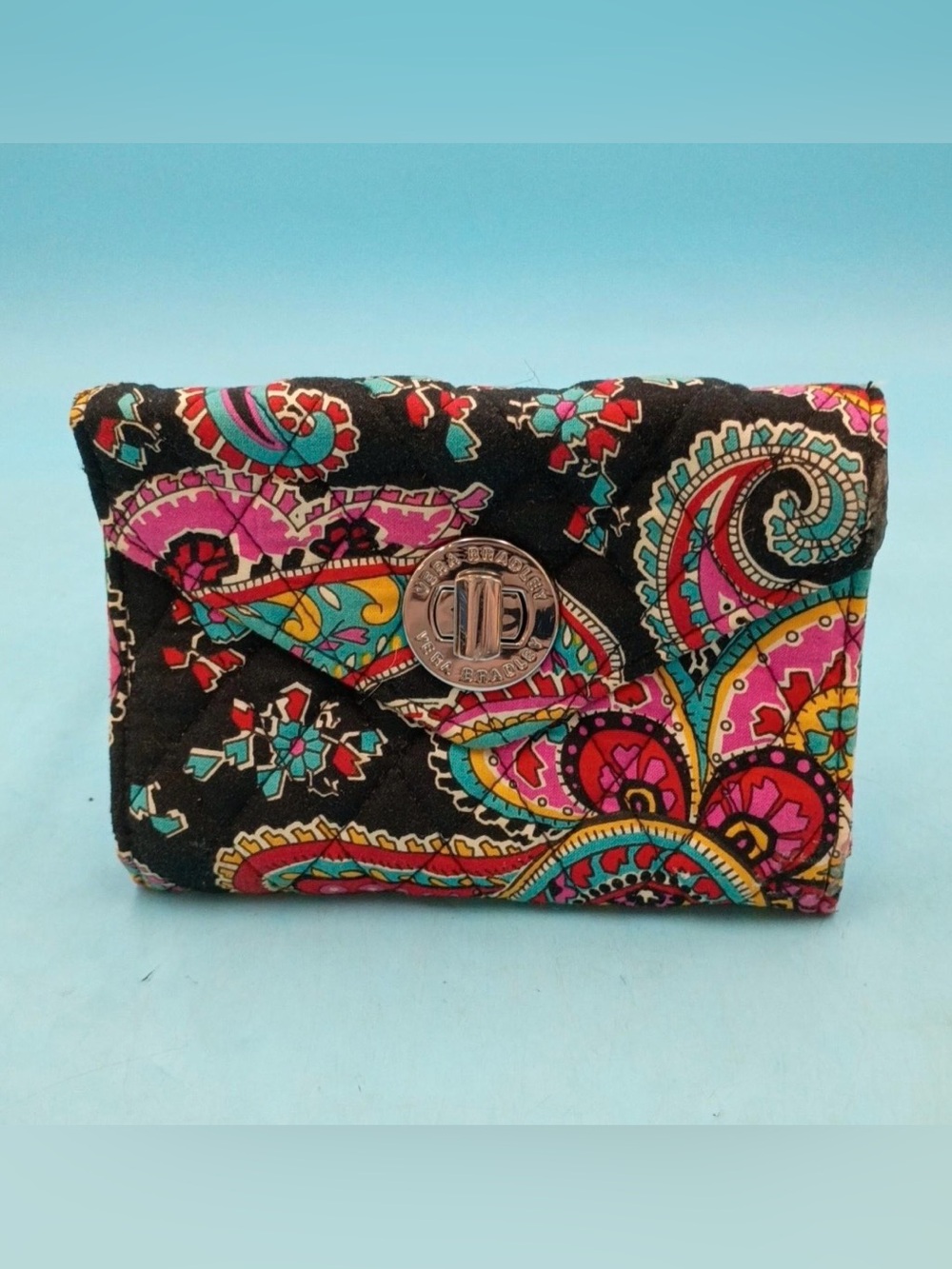 Vera Bradley RETIRED "Parisian Paisley" pattern "Your Turn" Wristlet Wallet NWOT